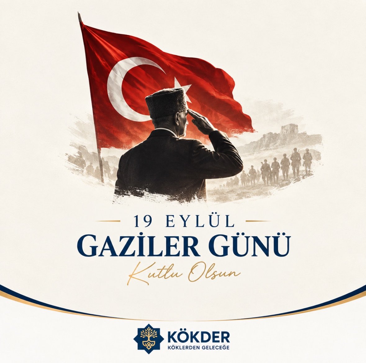Kokder_'s tweet photo. 🇹🇷 19 Eylül Gaziler Günü

Vatanımızın bağımsızlığı ve milletimizin huzuru için fedakârlık gösteren, canını ortaya koyan tüm gazilerimizi saygı, minnet ve şükranla anıyoruz.

Başta Gazi Mustafa Kemal Atatürk olmak üzere, ebediyete irtihal eden tüm gazilerimize rahmet; hayatta olan gazilerimize sağlık ve esenlik diliyoruz.

19 Eylül Gaziler Günü kutlu olsun. 🇹🇷

#19Eylül #GazilerGünü #Vatan #Millet #KÖKDER #KöklerdenGeleceğe