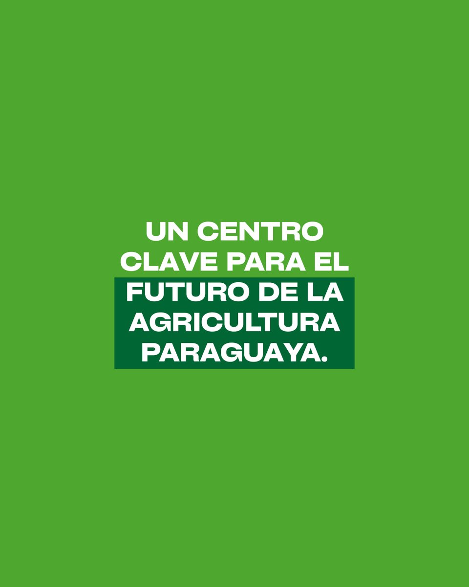 UGP_Py's tweet photo. La tecnología aplicada a la investigación agrícola abre nuevas posibilidades para el sector productivo paraguayo con el Parque Tecnológico Inbiotech https://t.co/5HscdW2l8e