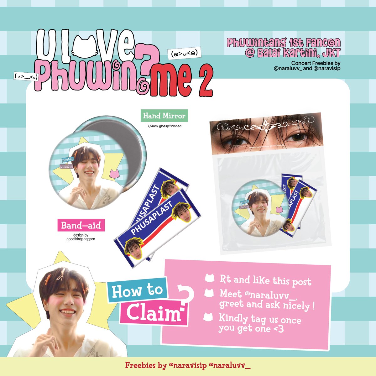 naravisip's tweet photo. [♥ and 🔄 are appreciated]

꒰ঌ ໒꒱ Phuwin 1st Fancon in Jakarta
     freebies by @naraluv__ and @naravisip

date — 3rd October 2026
place – Balai Kartini, Jakarta

find @naraluvv and asks her nicely ! <3
kindly tag us if you get one
limited qty

#2026Phuwin1stFanconinIndonesia https://t.co/N0VuPFUfxo