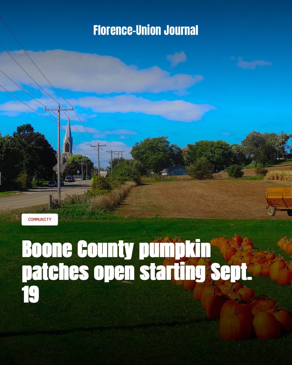 CincyRegional's tweet photo. Boone County residents can pick pumpkins, run corn mazes and ride hay wagons at three local farms starting this weekend. 

Read more: https://t.co/po1GzfnCTm 

#BooneCountyKentucky https://t.co/0U4OAKBh4W