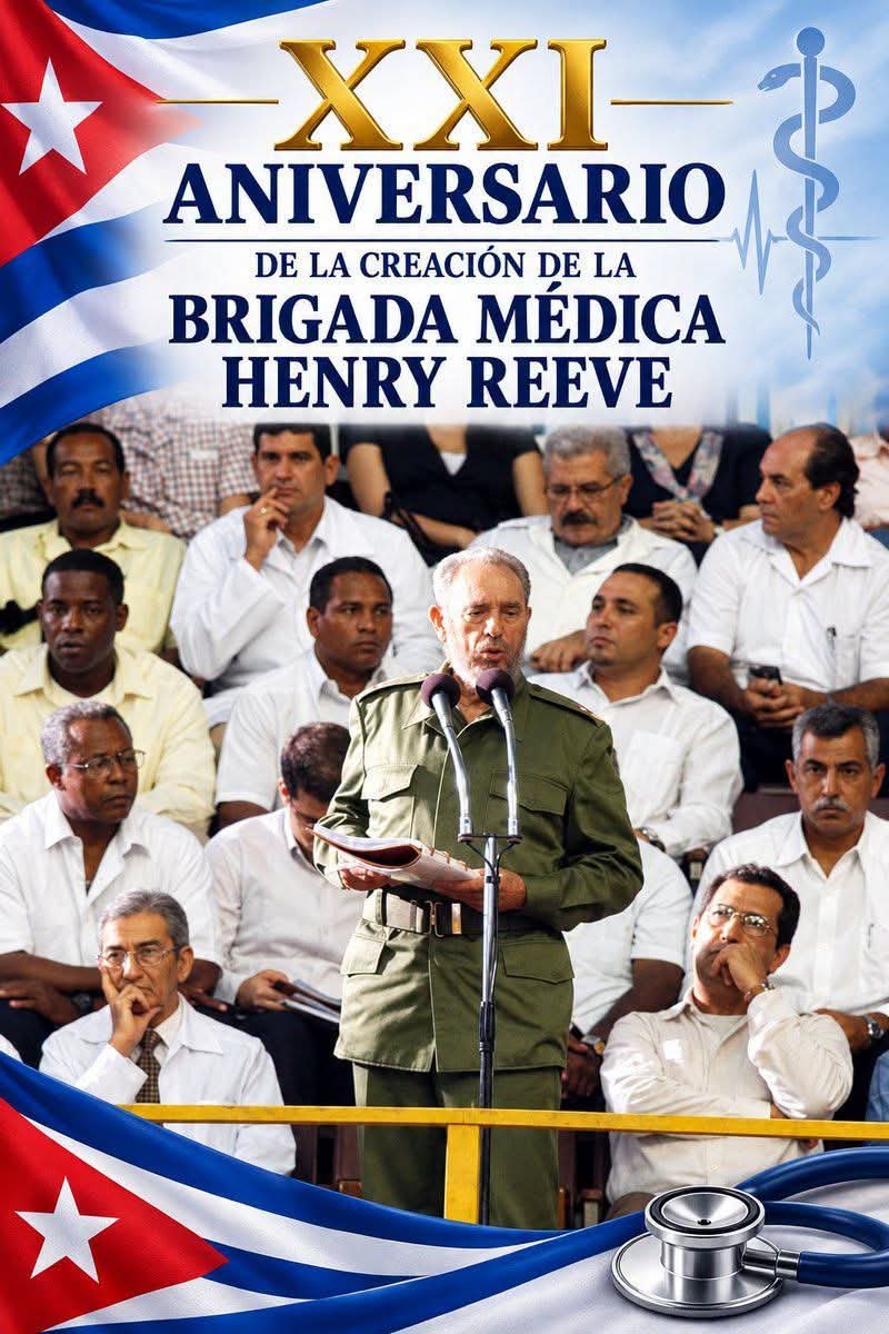 BMCubaSA's tweet photo. https://t.co/TI5wChG6sI
Saludamos el aniversario de la creacion del Contigente de medicos cubanos Henry Reeve con el compromiso de seguir aportando a la salud y la vida dd los mas necesitados https://t.co/Lh4X3QB0yD