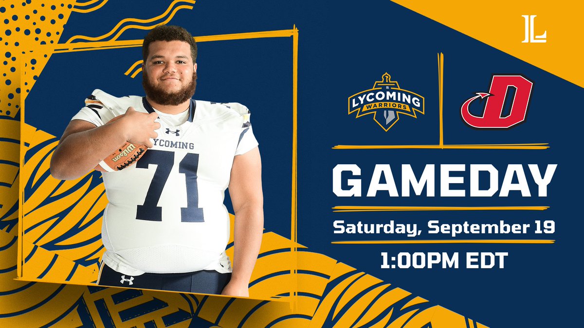 lycoathletics's tweet photo. It's GAMEDAY! Lycoming College Football team takes on the Dickinson Red Devils today at 1:00 PM EDT at Carlisle https://t.co/Q3fTCxyIQV