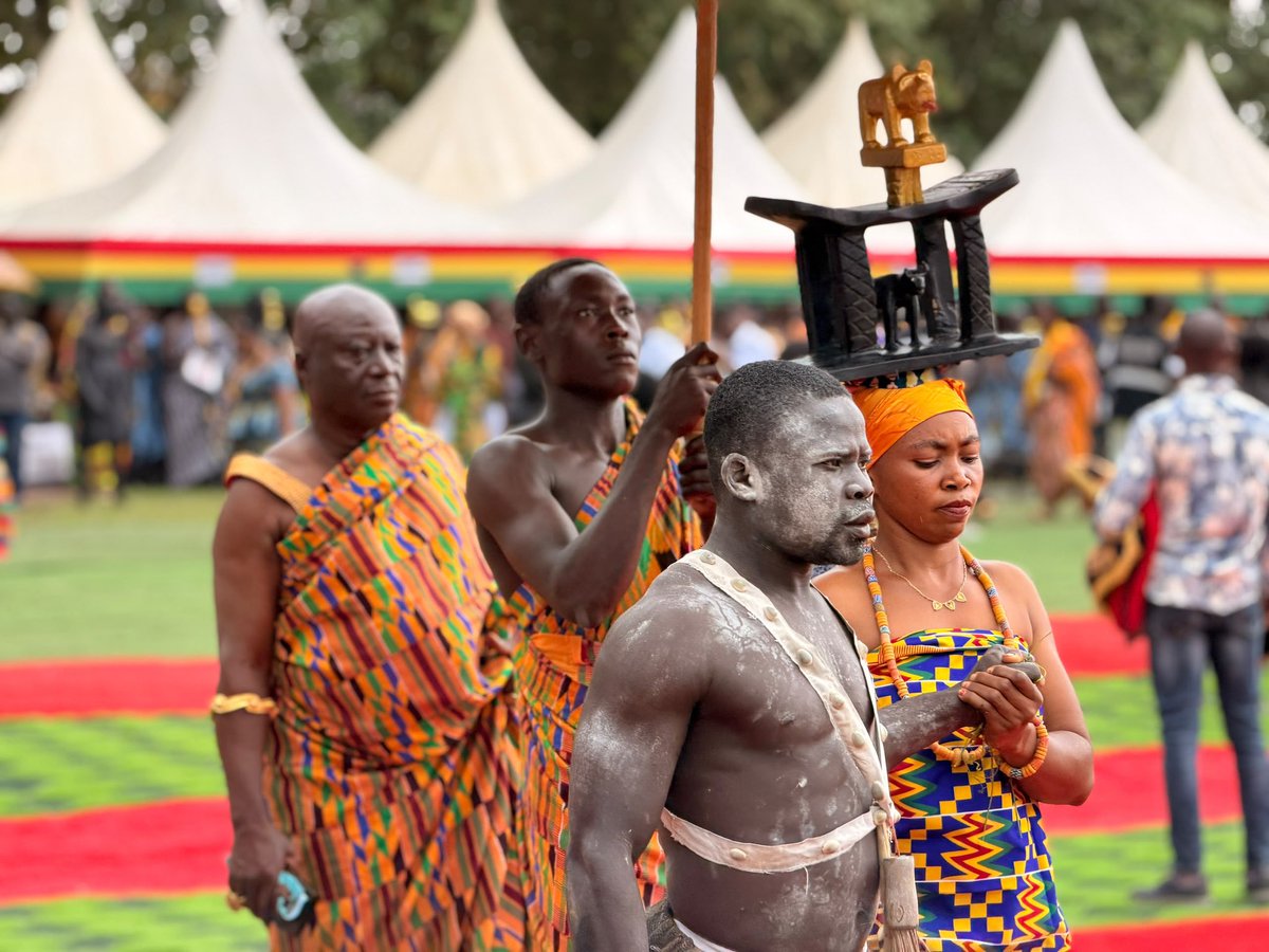 tv3_ghana's tweet photo. Culture and tradition on display at NkrumahFest 2026 as communities gather at Nkroful to celebrate the legacy of Osagyefo Dr. Kwame Nkrumah.

#TV3GH https://t.co/FBdWMlfuaA