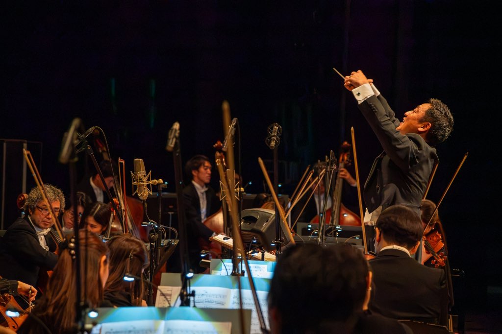 ArtsInnovator's tweet photo. 🎉『Symphonic Poem from 幻想水滸伝 Voyage』終演🎉

約4.5時間にわたる、まさに贅沢なプログラム。
歴代作品から『幻想水滸伝 STAR LEAP』まで、たっぷりお楽しみいただけましたでしょうか？

会場は最後まで大盛り上がり！
一緒に駆け抜けてくださった皆さま、ありがとうございました✨
輝ける音楽とともに巡った、特別な“Voyage”。
また皆さまと音楽の旅に出られますように！

#幻想水滸伝
#グランドフィル