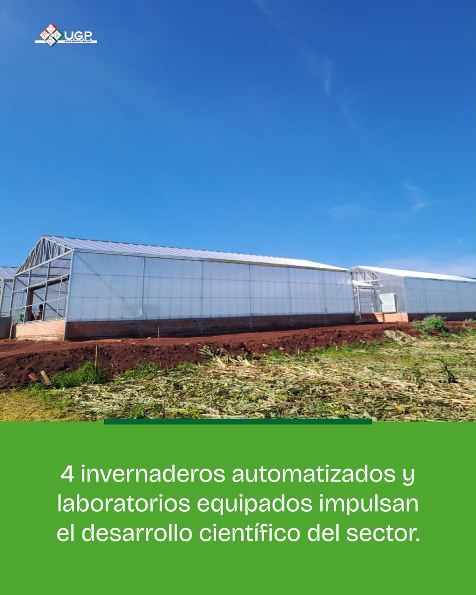 UGP_Py's tweet photo. La tecnología aplicada a la investigación agrícola abre nuevas posibilidades para el sector productivo paraguayo con el Parque Tecnológico Inbiotech https://t.co/5HscdW2l8e