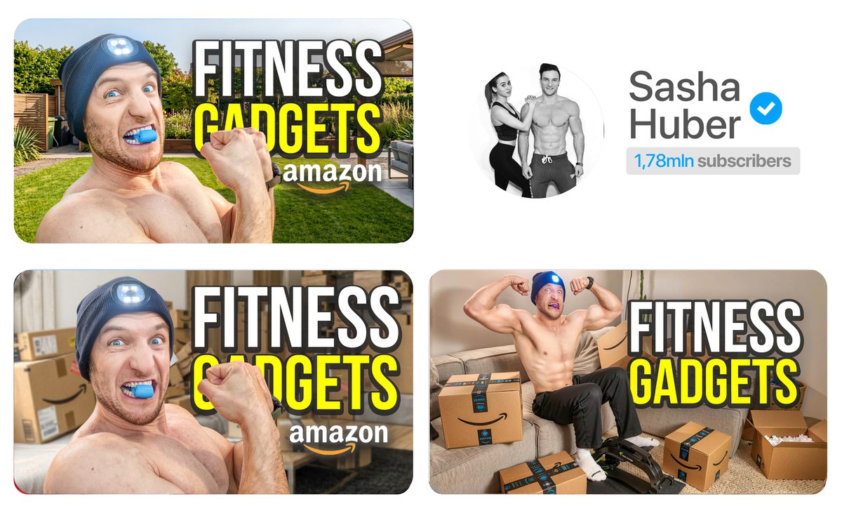 sharm_design's tweet photo. My recent thumbnails for Sasha🖌️  

Ranked 1 of 10! https://t.co/uDrvWm2a9L