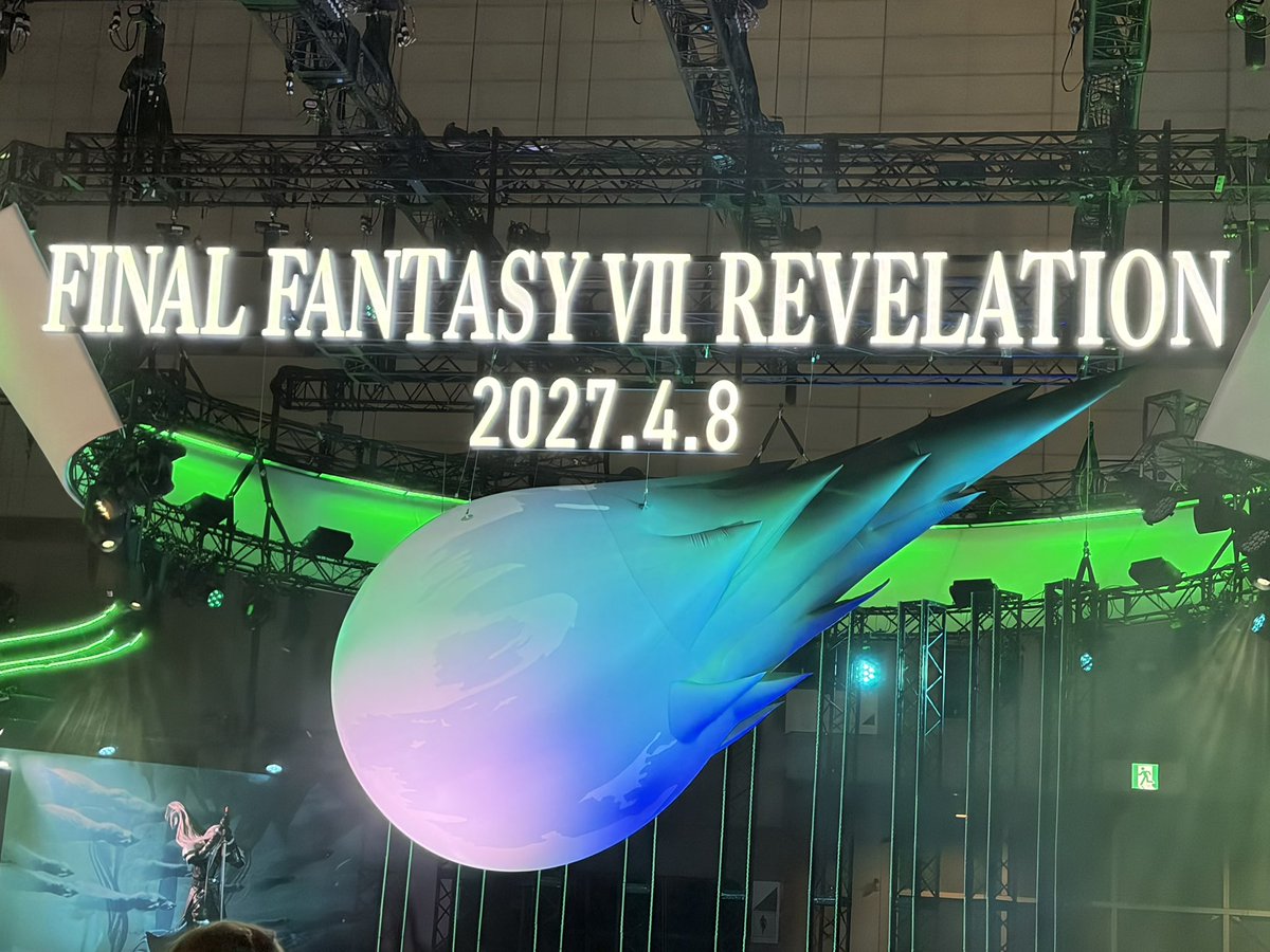 Pashimo69's tweet photo. FF7、幻想水滸伝目当てで何年振りかにゲームショウに、行ってまいりました…！
今回のゲームショウは大��奮でした！
 #TGS2026 https://t.co/UEMS76Ir6M