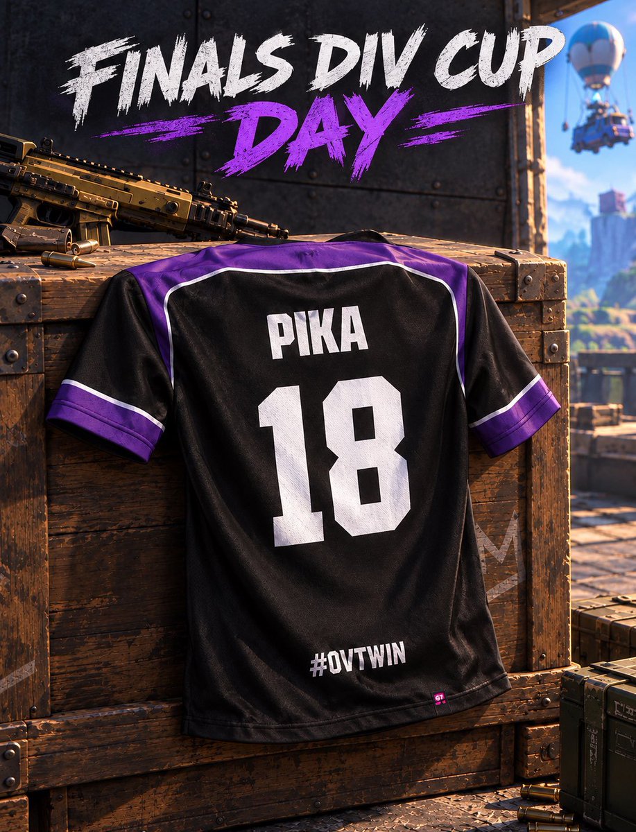 OvertimeGGs_'s tweet photo. FNCS DIVISION FINALS DAY🏆
🕐13H 
🌍 Moyen-Orient
👤 OVT Pika
🎙️ https://t.co/amcIKBJQpy...
Objectif : Remporter cette finale ⚔️😤
#OVTWIN 💜🖤 https://t.co/9jCMaEudV1