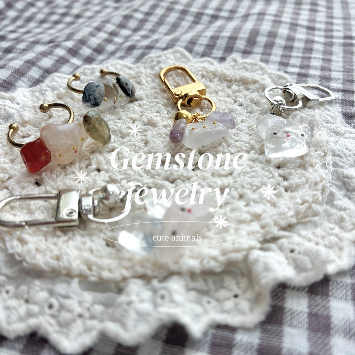 kawaimonokiroku's tweet photo. Gemstone jewelry × Animal 🐶₊˚⊹

#ハンドメイド好きな人と繋がりたい https://t.co/yZdvRTc7eP