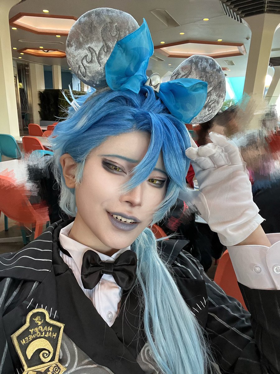 1_11_OxO's tweet photo. twst.
どうしても欲しかったカチューシャを手に入れて、大浮かれの拙者
(見事な陰キャピースを添えて)
#Dハロツイステ仮装 
#Dハロ仮装2026 https://t.co/Ci5PPWqT5A