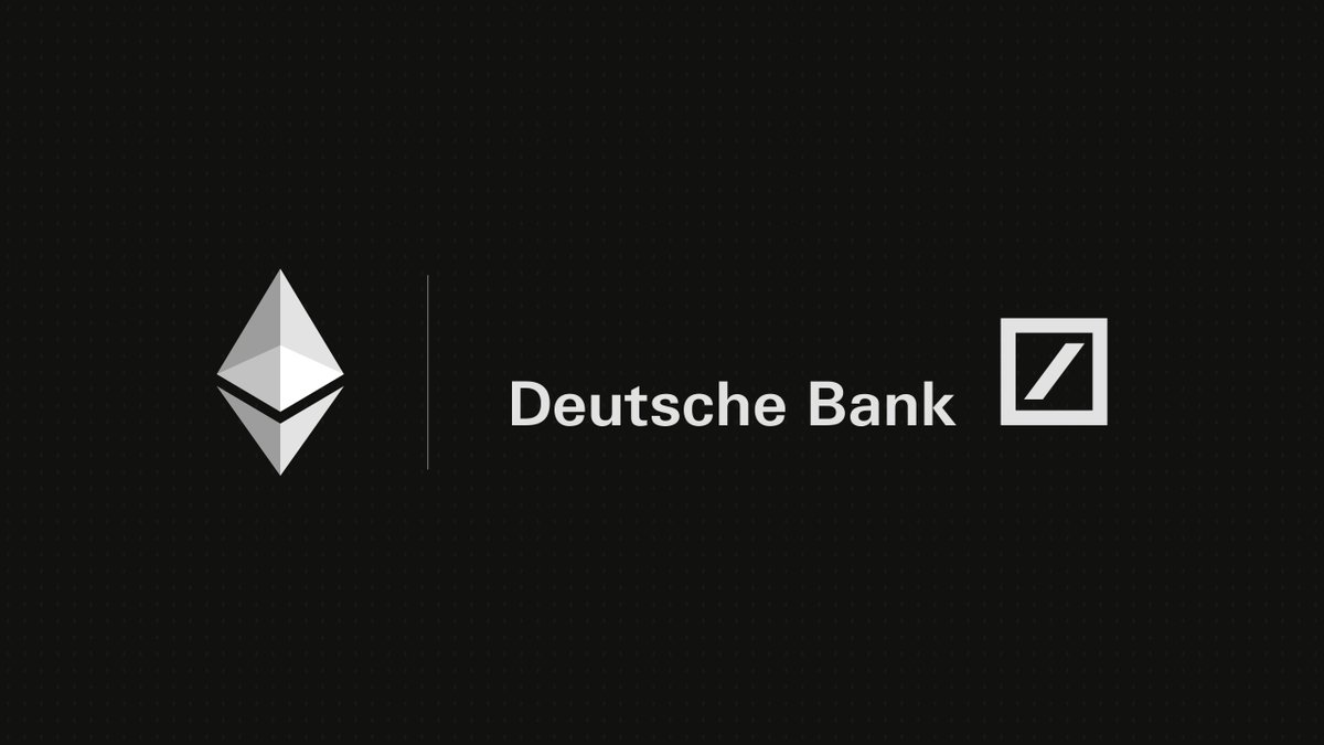 ethereuminsti's tweet photo. Deutsche Bank is adding ethereum:native to its new institutional custody service, alongside Bitcoin and selected stablecoins.

Launching in Germany later this year, pending regulatory approvals. https://t.co/M6ozkMgr6t