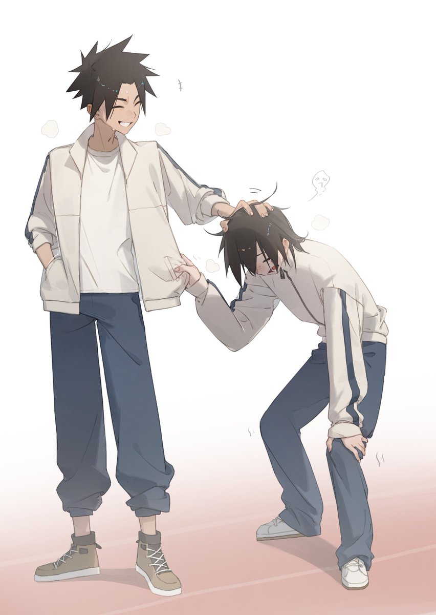 riakiru_u's tweet photo. #记忆管理局 
#FalseMemory 
#何潮 

又来捏造两小只体育课的日常了，就这么快快乐乐上完体育课然后约着一起去打街机🥺 https://t.co/wUCIxoWKc2