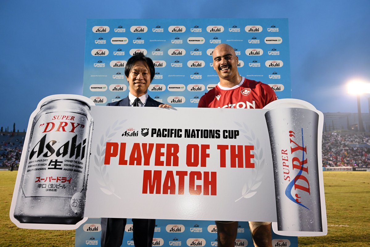 WorldRugby's tweet photo. Mason Flesch is your #AsahiPOTM after a huge effort for Canada 👊

@rugby_superdry | #PacificNationsCup https://t.co/FK6gUJdemX