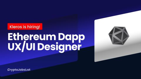 채용 공고: Ethereum Dapp UX/UI 디자이너 - Kleros 대표 이미지