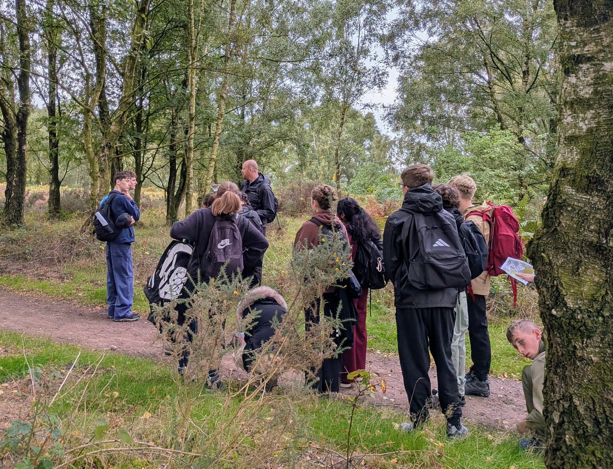 bishopwalsh's tweet photo. 🗺️🥾 Year 10 are putting their map skills to the test, finding their way through Cannock Chase on their first Bronze Duke of Edinburgh practice expedition! Great teamwork, navigation and plenty of adventure along the way. 🌲👏 #DofE #BronzeDofE #CannockChase #Year10 https://t.co/ZZjUacMybF