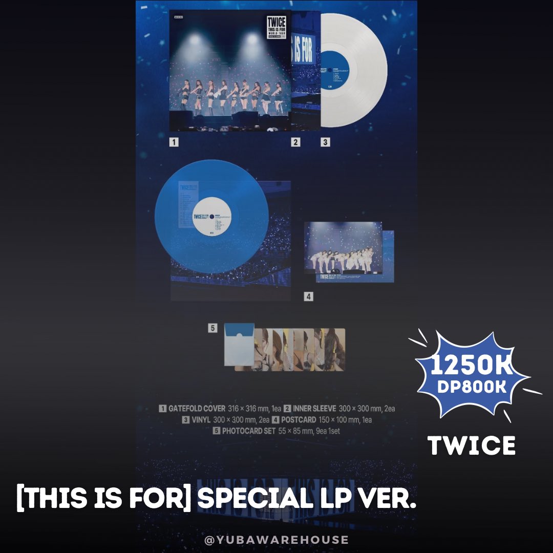 yubawarehouse's tweet photo. Open PO

TWICE - [THIS IS FOR]

Order di bio/dm. Bisa full payment &amp; cicil. 

Bersih INA✅
Shopee✅
Jakarta Selatan📍 https://t.co/DqarjsHdqw