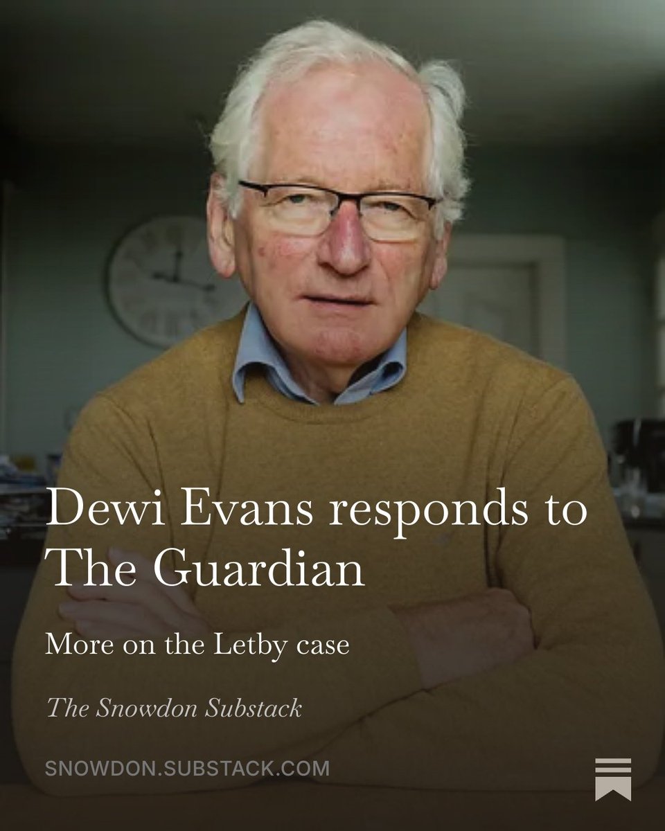cjsnowdon's tweet photo. Dewi Evans responds to The Guardian | Snowdon Substack https://t.co/yJAQkF4Ekl https://t.co/hvE6ekY96c