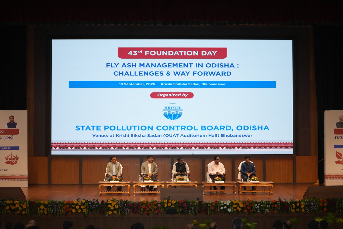 spcbOdisha's tweet photo. Experts from @ Industries, @NHAI_Official, @MCL, @ Directorate of Minor Minerals, @CSEINDIA, and @East Coast Railway joined technical panels to tackle policy, innovation, and industry best practices—laying out an actionable roadmap for sustainable fly ash reuse across the state. https://t.co/XQaXz0OvoN