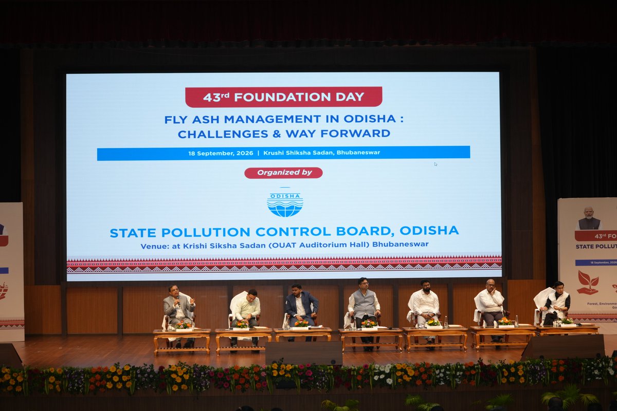spcbOdisha's tweet photo. Experts from @ Industries, @NHAI_Official, @MCL, @ Directorate of Minor Minerals, @CSEINDIA, and @East Coast Railway joined technical panels to tackle policy, innovation, and industry best practices—laying out an actionable roadmap for sustainable fly ash reuse across the state. https://t.co/XQaXz0OvoN