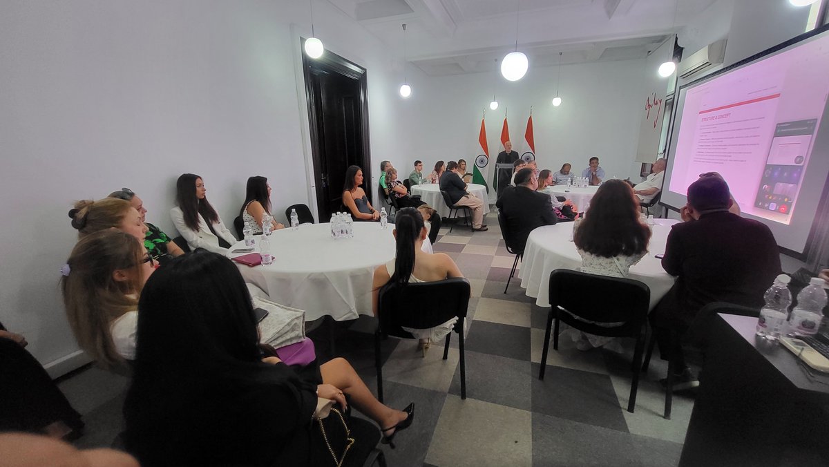eoiromania's tweet photo. 🇮🇳🇷🇴 India–Romania cooperation in Fashion & Textiles

@eoiromania hosted a Hybrid B2B interaction connecting Indian fashion & textile companies with Romania’s Pasarela International Fashion Festival.

Amb. @manojifs highlighted the immense potential for strengthening India–Romania commercial partnerships and creating new opportunities for Indian businesses in the Romanian fashion & textile market.

The interaction also explored opportunities for Indian participation in Pasarela, fostering greater business-to-business linkages and sectoral cooperation.

#IndiaRomania #Fashion #Textiles #B2B #TradeAndInvestment #Pasarela