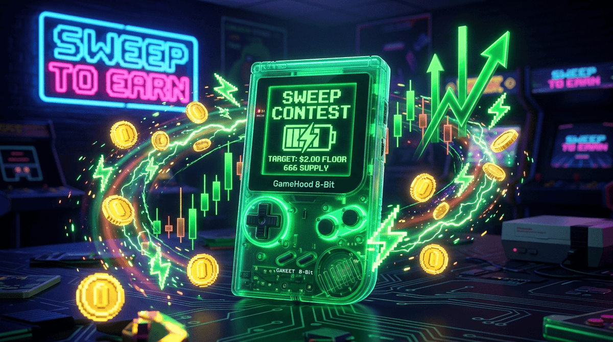 GameHood8Bit's tweet photo. 🚨 OPERATION: $2.00 FLOOR SWEEP CONTEST IS LIVE! 🚨

With only 666 Genesis Consoles in existence, our floor belongs above $2.00+ minimum. 

We are officially launching a 12-Hour Sweep Contest to clean the cheap listings before today’s Arcade Multiplier update! 

🏆 REWARDS:
👑 Top Sweeper: 25,000 $BATTERY + Mythic Console Airdrop!
🎲 5 Random Sweepers: 5,000 $BATTERY each (1 sweep = 1 entry)
🔓 Floor hits $2.00+ ➔ Early Staking & Airdrop pool unlocked immediately!

HOW TO ENTER:
1️⃣ Sweep 1+ console on OpenSea: https://t.co/s6hirU0yzd
2️⃣ Drop your Tx Hash / purchase screenshot below 👇
3️⃣ Like & RT!

Delist your cheap consoles. Let’s wipe the sub-$2 floor! 

#GameHood8Bit #RobinhoodChain #SweepToEarn