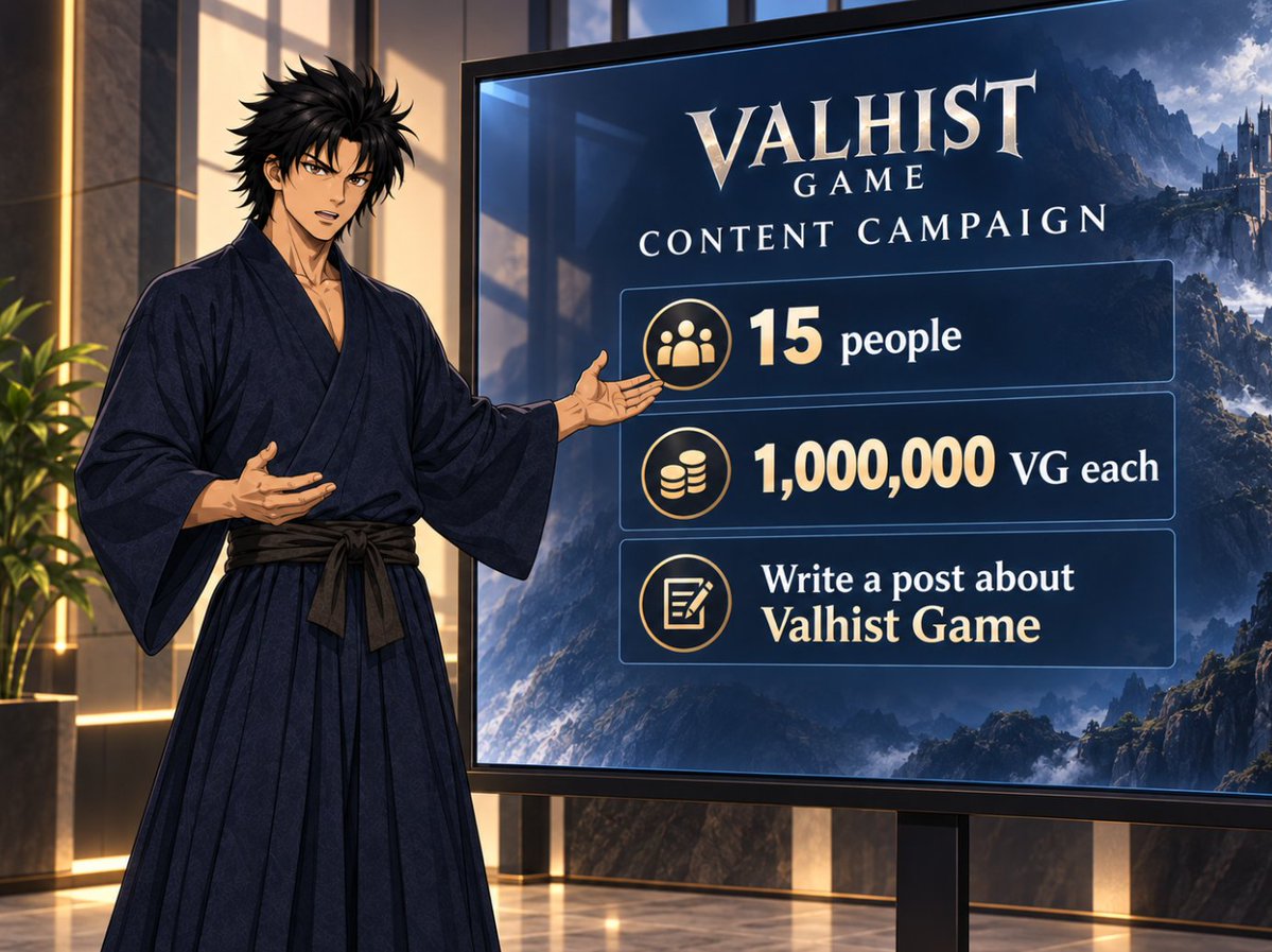 valhist's tweet photo. [Valhist Game] Valhist Game content campaign

   The game is coming out in the next few days, so it’s time to slowly start the marketing. I’m starting a Valhist Game content campaign. 15 people will each receive 1,000,000 Valhist Game tokens. For now, that’s $17 per person, but I’ll do everything I can to make the token worth more

   What you need to do is simply write a post about Valhist Game (@valhistgame), tell people about the project, about what happened and how it all started. For this, you can use my article. You can also write about the new game. There is no public information about it yet, but I can send you everything you need in a private message

   I think everyone who participates will get a prize, and it’s also better to participate in a campaign from someone you know and support them at the same time, at least that’s what I think. This is very important to me