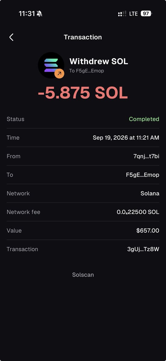 formemeonly007's tweet photo. Help?  I just got drained...?

I sold $PAID 
and immediately my funds got transferred to some wallet, I never connected my wallet to any external websites, what the fuck have happened?

I needed this money so bad that's why sold..

https://t.co/zuWt6cKut1

#crypto #drain #help https://t.co/vJObOkQQLm