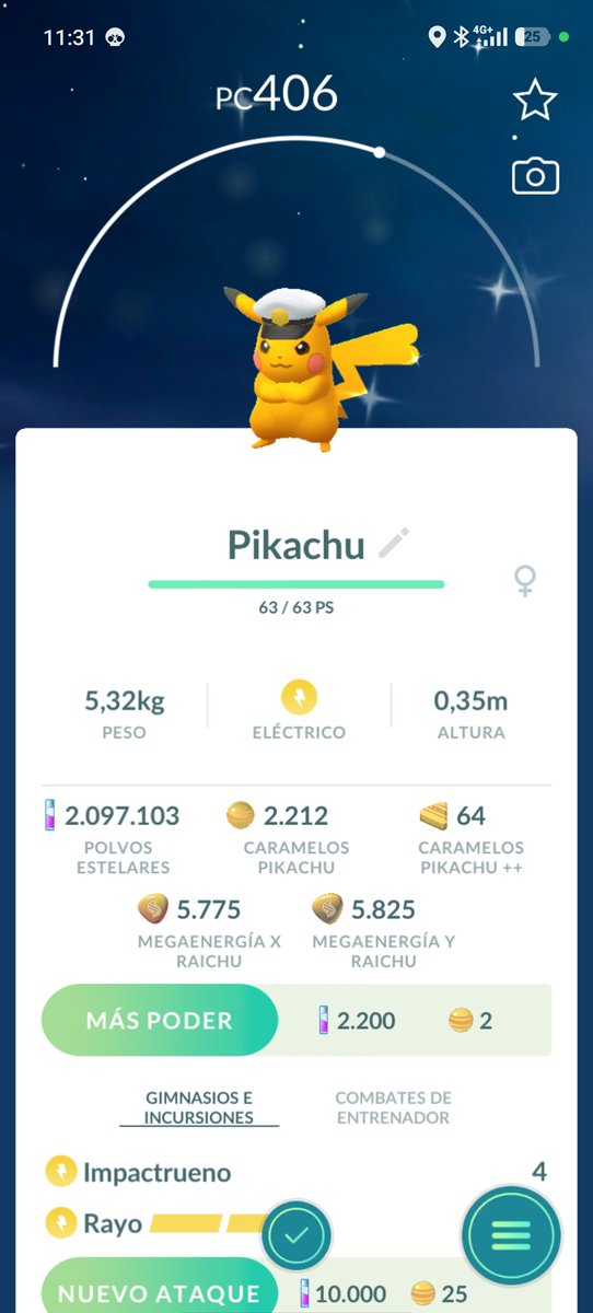 Aquatic370's tweet photo. ¡Me acaba de tocar un Pikachu variocolor increíble en Pokémon GO! ⚡✨😍

¿A vosotros también os ha salido? 👀

#PokemonGO #Pokemon #Pikachu #ShinyPokemon #PokemonGoShiny
"Pokémon GO" (https://reference-url-citation.invalid/1) https://t.co/fssbYade6z