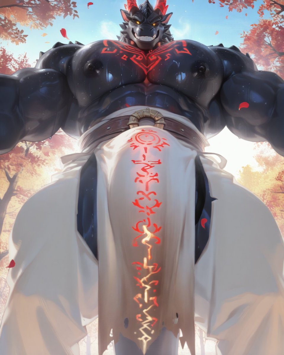Akado0321's tweet photo. 我始终觉得Ai的进步是好的，它能让寂静的图片变得更加的生动。
#furryart #Ai #dragon https://t.co/UahybLlOZ0
