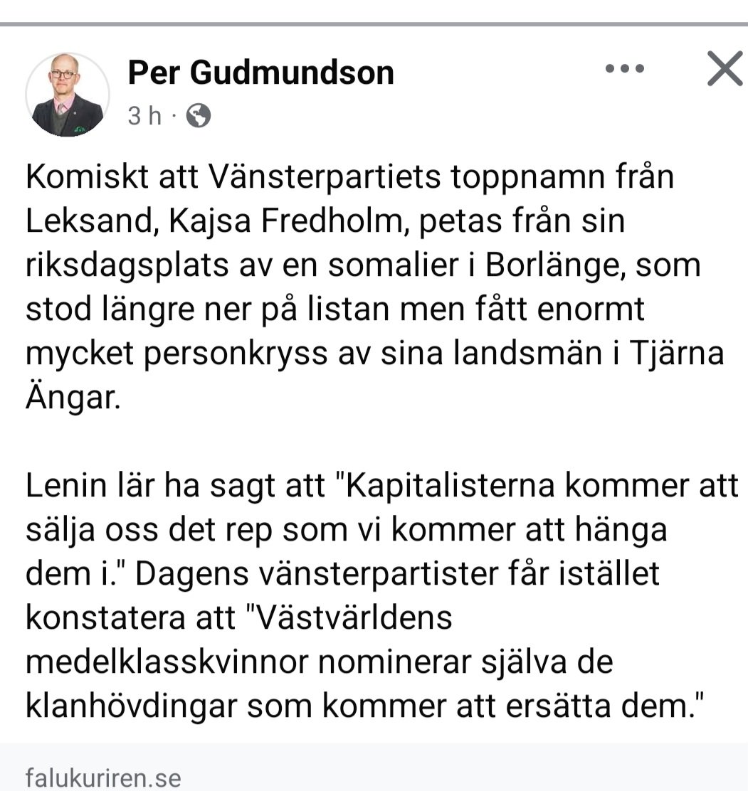 sjunnedotcom's tweet photo. Leksingen @gudmundson_per noterar https://t.co/FDyRKeldy8