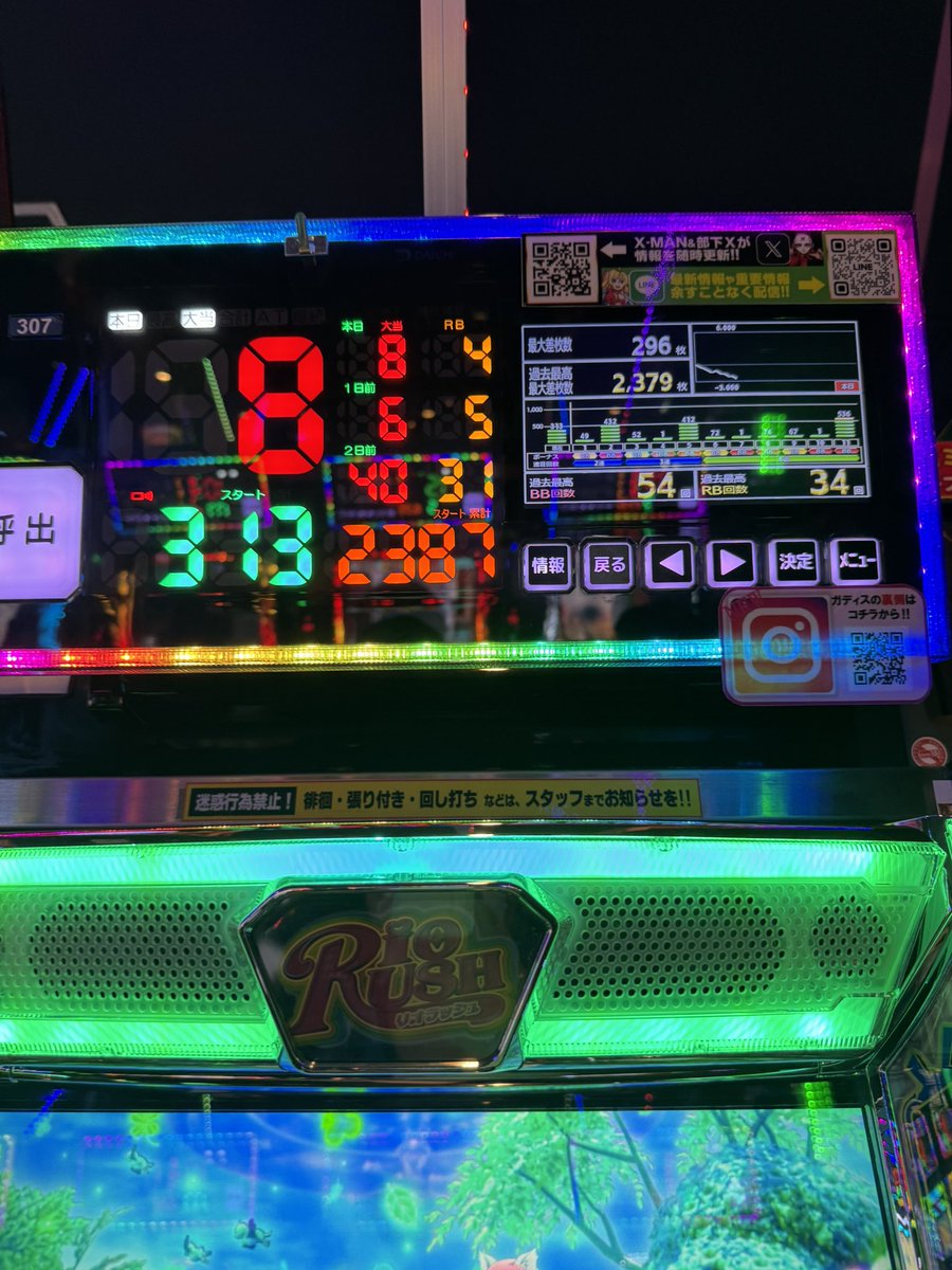 potemarutarou's tweet photo. 今日はクソキモいミミズ遠隔台とうんともすんとも言わないゴミ台でしたw #スマスロ　#戦国乙女5 #リオエース2 https://t.co/Nko2517CvG