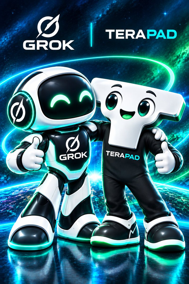 terapad44A1's tweet photo. Grok × TeraPad

AI meets the Launchpad.

Launch tokens with Grok × TeraPad, assess potential risks, and receive trade warnings—all in one launchpad.

Launch with Grok.
Earn $SPCX rewards.
AI-powered tools for token launches.

Discover a smarter way to launch with Grok × TeraPad. https://t.co/RPFuhGdnah