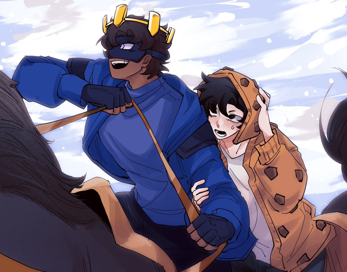 XiXixao_'s tweet photo. Ride a horse together #naparizelfanart #epaxialfanart https://t.co/OXRJoa1jjV