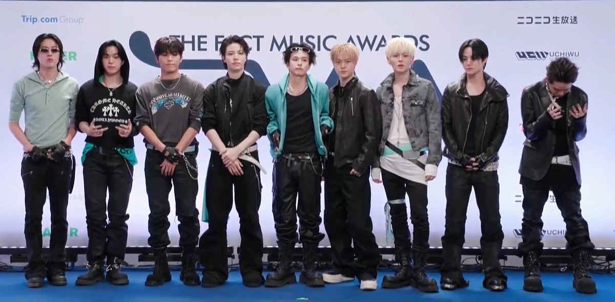 viraltakes's tweet photo. #TREASURE grace the blue carpet at the 2026 Fact Music Awards. https://t.co/WMCQ8I4mGL