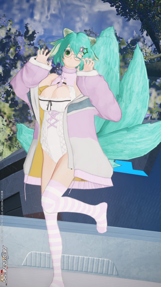 NereiD_RT's tweet photo. なかなか使う機会がなかったニューフリルパッドで盛り狐
#PSO2NGS_SS
#PSO2NGS
#メンテの日じゃないけどssを貼る https://t.co/hEiVU2S1Rx