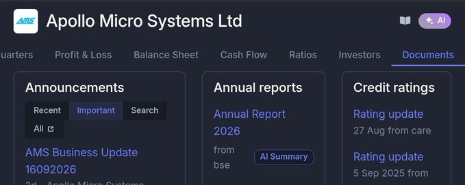 TheRealMannyPac's tweet photo. WOW 😲😲 

New features have been added to the #screener: "AI summary of annual reports."

Dis-no buy Sell reco https://t.co/I8FqeJ0mPn