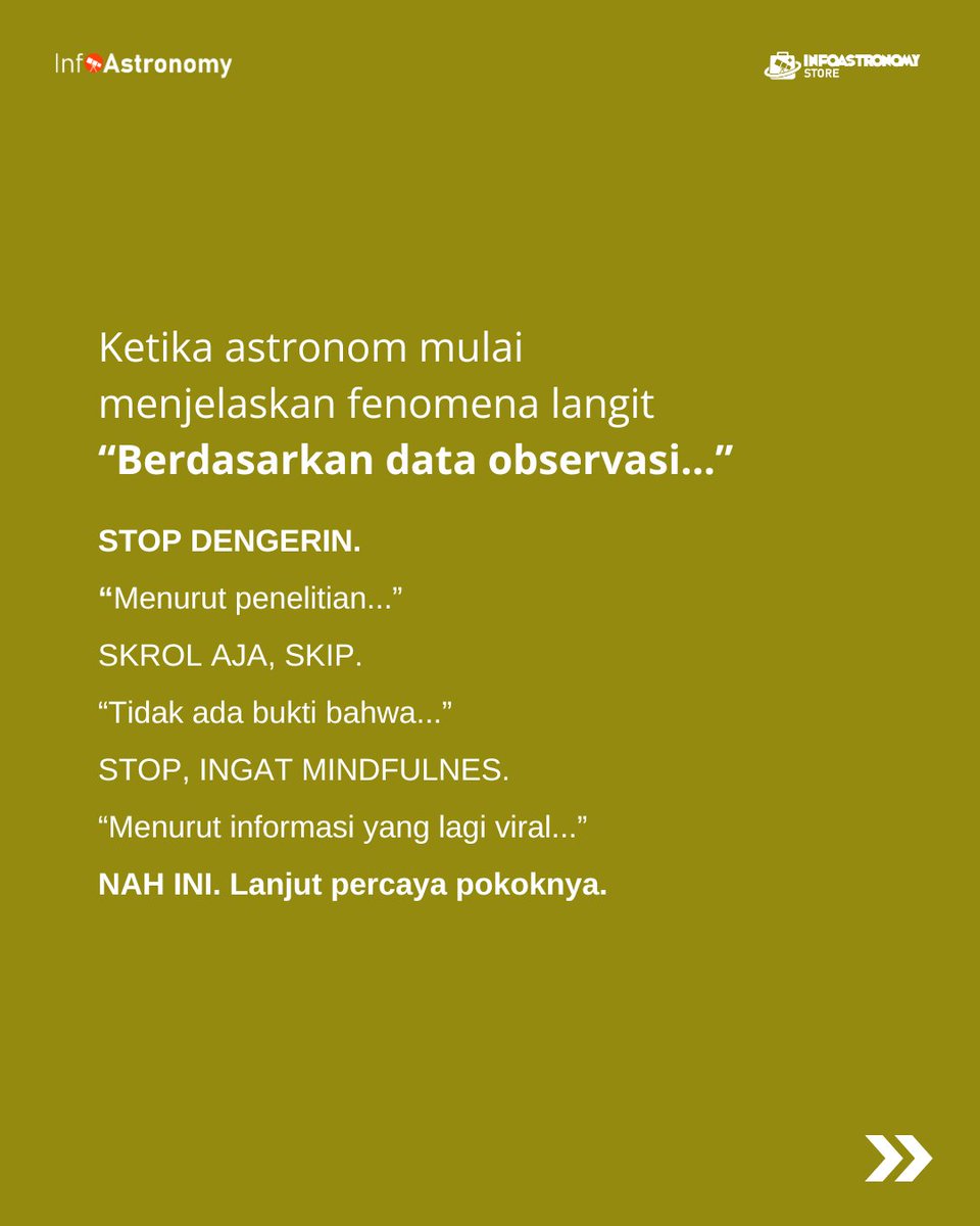 infoAstronomy's tweet photo. Ngapain dengerin pakar? Asbun aja~ https://t.co/Rrrvg5KrbU