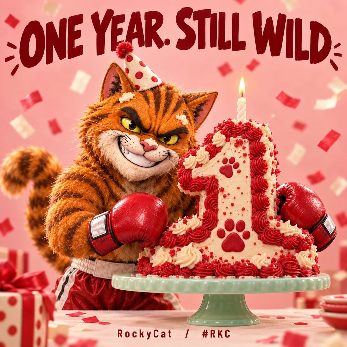FortuneOgh13289's tweet photo. @TrustWallet Happy 1 Year Anniversary to @RockyCat #RKC  something big is coming 🔥🚀 , go all in now and thank me later 

0x860de30baf288efaefd90f2700358d26d4fc4444 https://t.co/vPPvv8K2IF