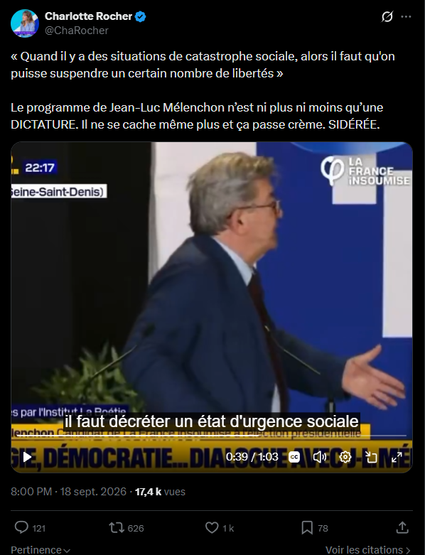 Pikali__'s tweet photo. @ChaRocher C'est dommage de caviarder son discours pour essayer de donner une logique à votre mensonge par omission, ou à votre paranoia https://t.co/x3Rd7tHUT5