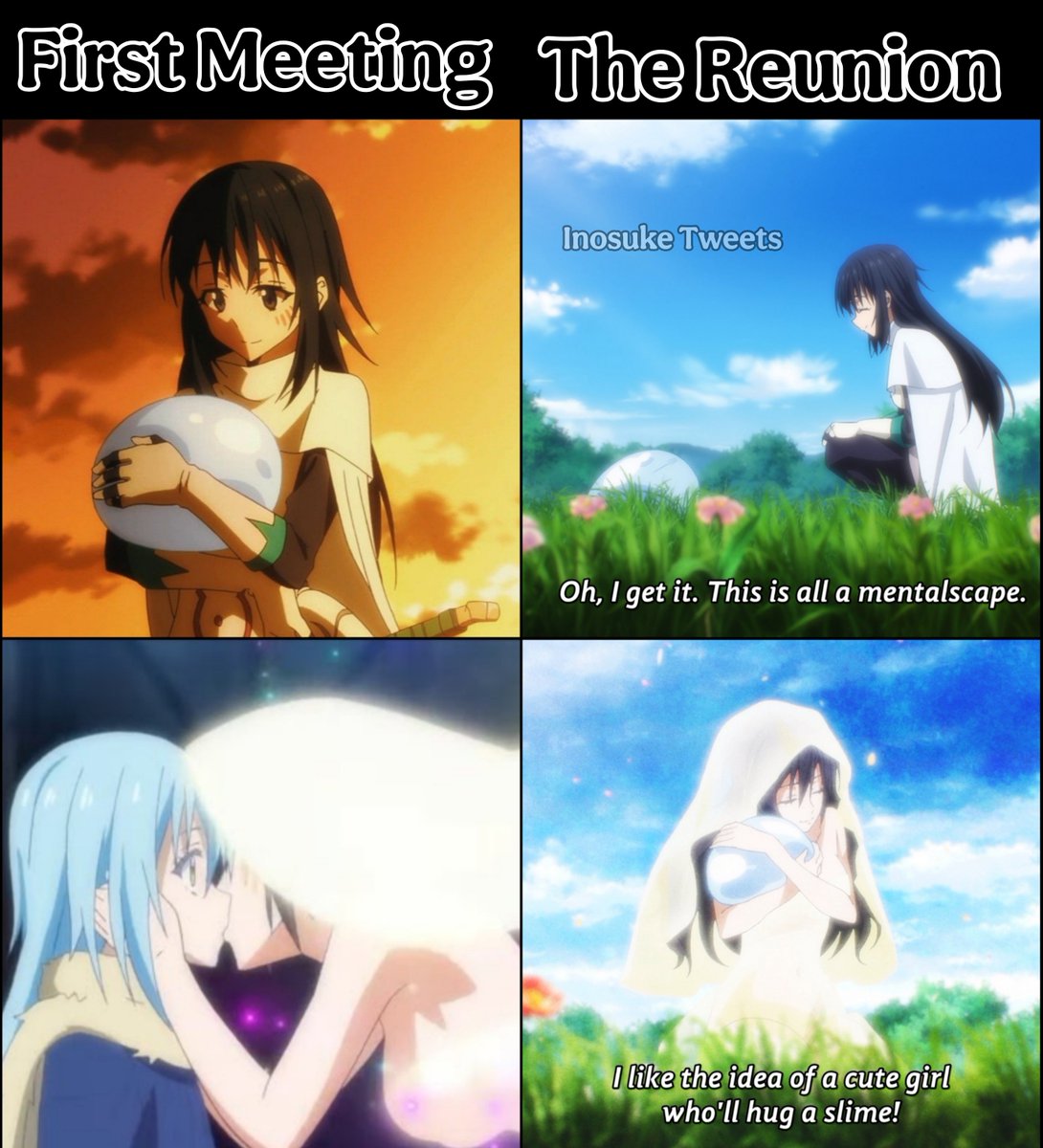 LordInosuke741's tweet photo. Rimuru’s bond will always be top tier in Slime Isekai except the fact that he is genderless https://t.co/hetgKrtYzf