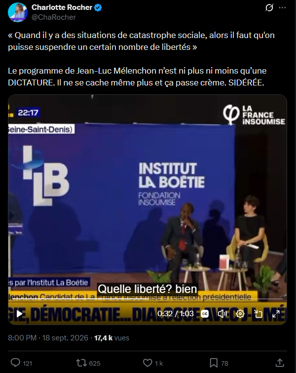 Pikali__'s tweet photo. @ChaRocher C'est dommage de caviarder son discours pour essayer de donner une logique à votre mensonge par omission, ou à votre paranoia https://t.co/x3Rd7tHUT5