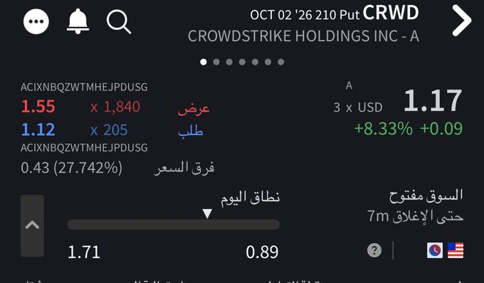 wuzamwillbe's tweet photo. $CRWD

عقد لتعليم ☠️ https://t.co/ikS4D5DGLs