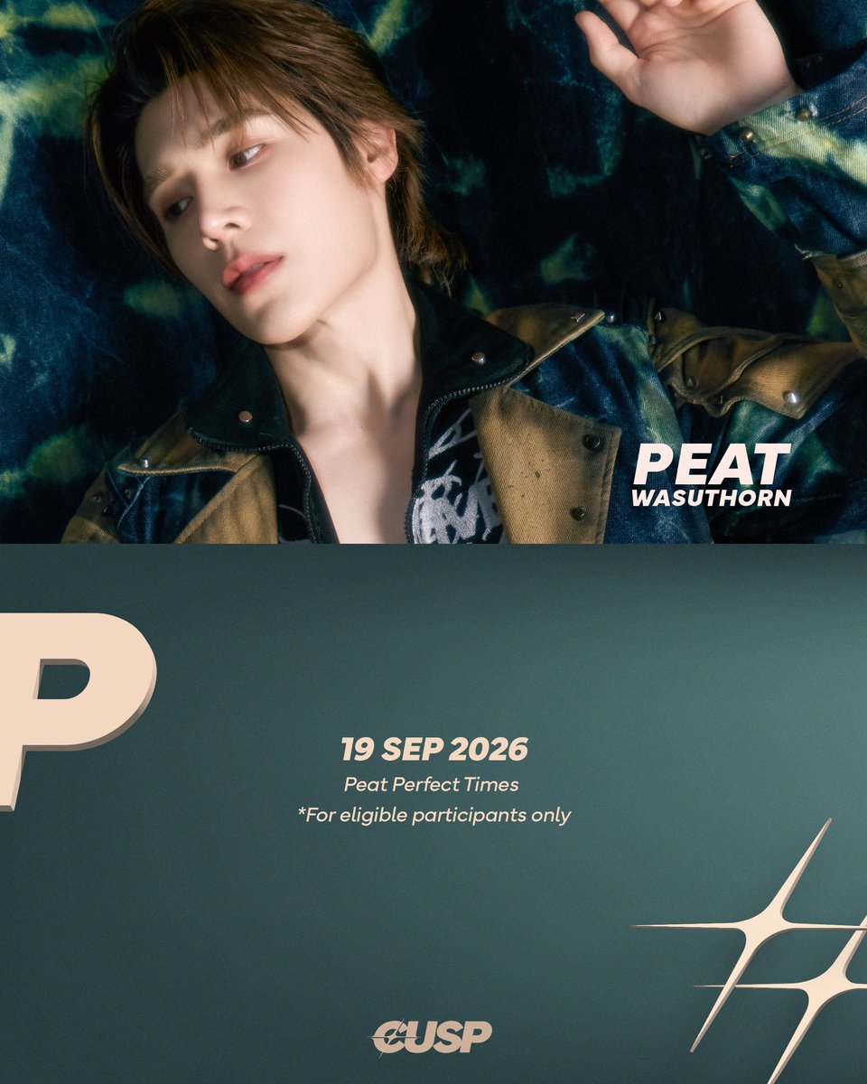 Cusp_Ent's tweet photo. Weekly schedule of PEAT WASUTHORN for 19 September -26 September 2026

#Cuspentertainment#peatwasu https://t.co/m8vpAXbsCL