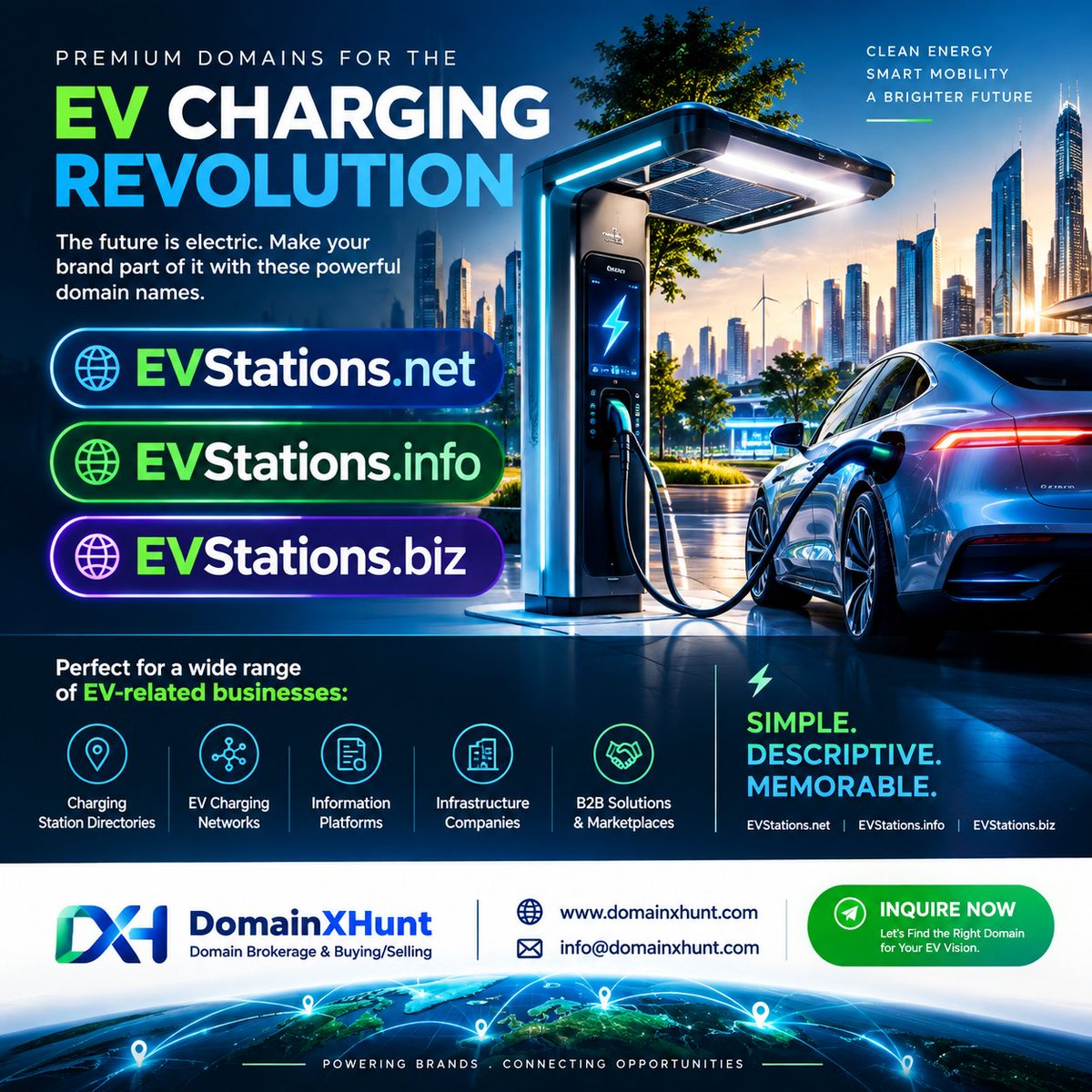DomainHunt1's tweet photo. ⚡ The EV charging revolution is accelerating. The right domain can help define your next EV brand.

🌐 https://t.co/waRyYBysnc
🌐 https://t.co/JUgfiosT8y
🌐 https://t.co/GfVwo8Jfo2

📧 domainhunt007@gmail.com

#DomainName #Domains #Domainer #DomainInvestor @MrPremiumDotCom  @ev https://t.co/gCksbiEQYV