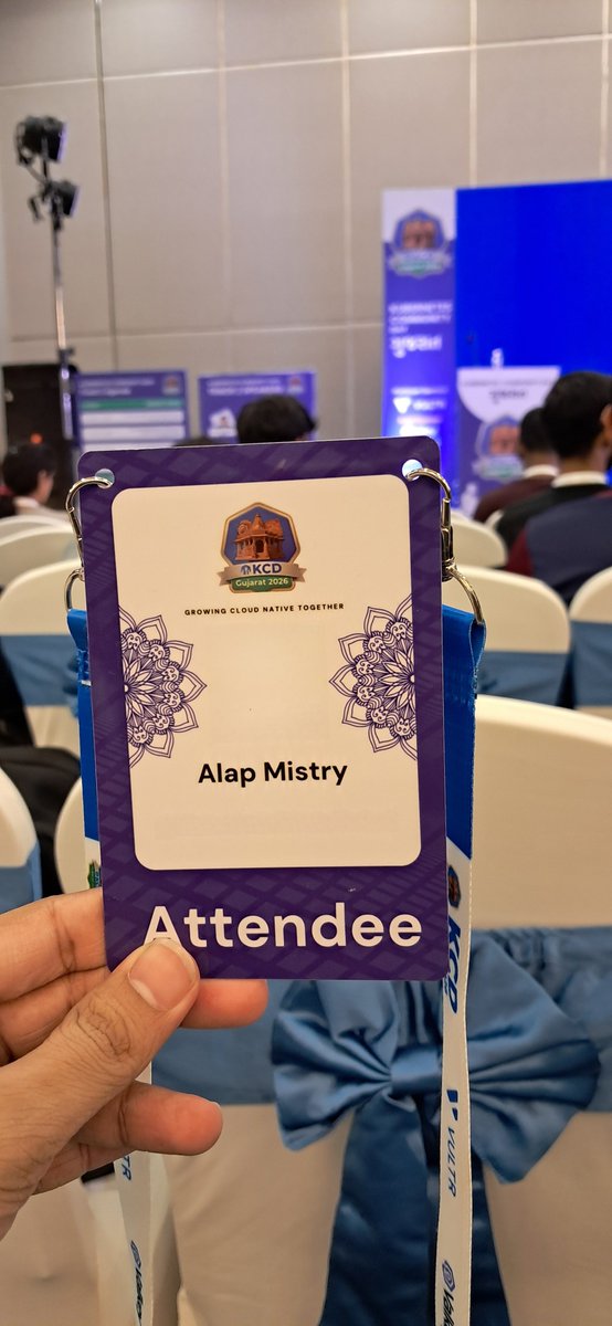 alapmistry23's tweet photo. Currently, I am attending KCD Gujarat 2026.
It is my first conference related Kubernetes. It is the amazing conference.
@kcdgujarat
#KCDGujarat
#KCDGuj26
#cncf https://t.co/V3KI0wJNqO