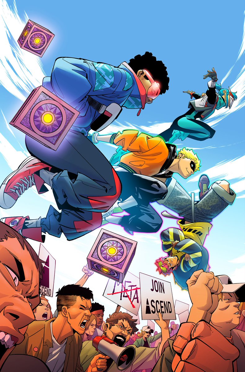 DiNicuolo_'s tweet photo. My cover for #TeenTitans #4
Colors by @CostaMarcelo77 

Coming this December! 🦸‍♂️ 

Jett is not amused 😠 https://t.co/XiHNmomd37