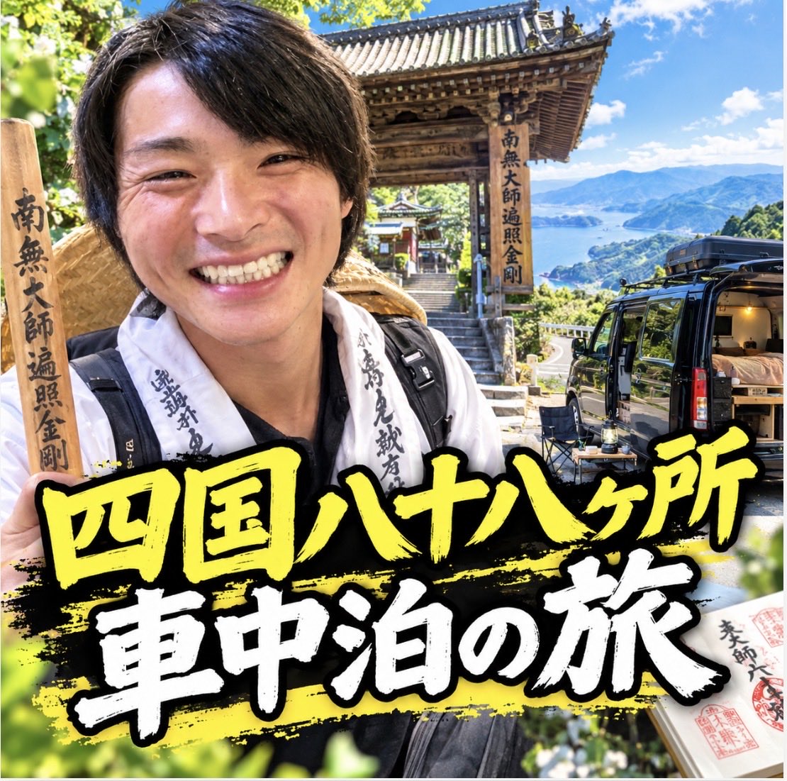 yolozi3's tweet photo. 愛媛お遍路編、予定していた寺は全て周る事ができ無事達成🎉
あき君突然のゲリラ企画お疲れ様でした👏✨
リスナーさんの願いと、よるおじの年内の目標を神様にお願いしてきたので皆の願いが叶うように引き続き頑張っていきます👍

イベントとしては現在10位本日21:00からスペシ��ルカード使います！✨ https://t.co/KPnUUMsYfn