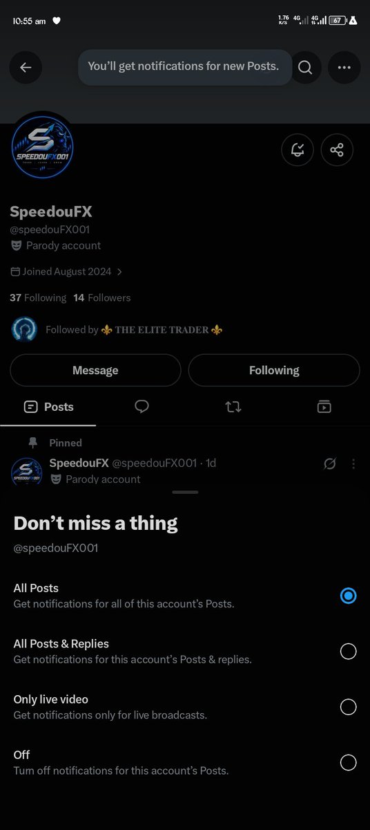 Amakathetrader's tweet photo. @TheEliteTrader_ @MeridianFunded @The_Risk_Ranger @speedouFX001 All Done ✅ https://t.co/Mj3YRamvmO
