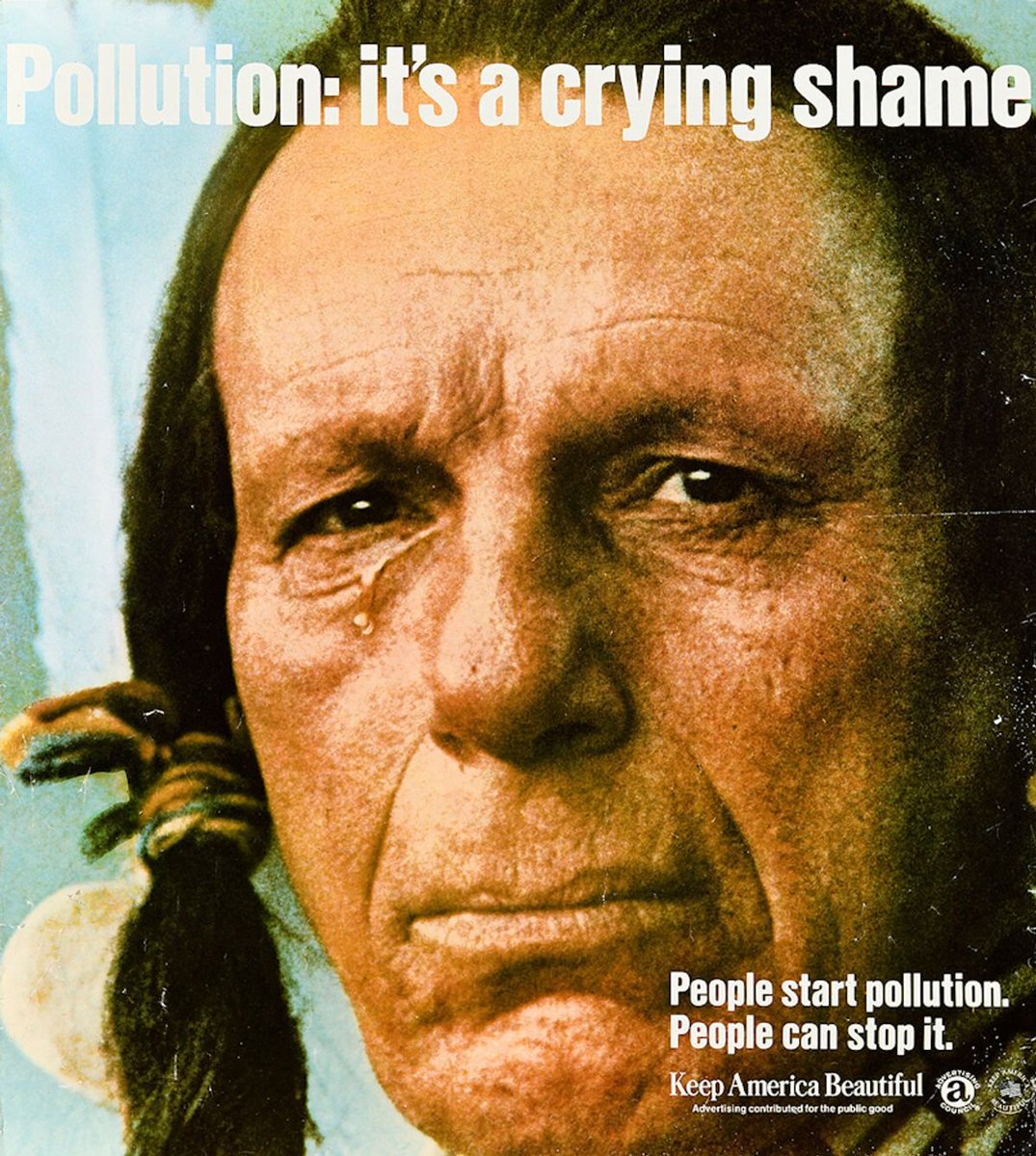 SamaHoole's tweet photo. Plastic recycling was an advertising campaign, and the man who ran the industry's own trade body has said so on the record.

1971. A television advert shows a Native American paddling through rubbish with one tear rolling down his cheek. People start pollution, it says, and people can stop it. It was paid for by Keep America Beautiful, a group founded by the companies making the cans and bottles. The actor was an Italian-American from Louisiana called Espera de Corti. Even the Indian was packaging.

1974. An industry insider tells his colleagues, in a speech, that there is serious doubt plastic recycling will ever pay for itself.

1988. The Society of the Plastics Industry launches the chasing arrows symbol and lobbies to have it stamped on the bottom of everything, including plastics nobody on Earth had any plan to recycle.

Larry Thomas was president of that society. In 2020 he explained the thinking to NPR: if the public believes recycling is working, the public stops worrying about plastic. Selling recycling sold plastic.

And it did. Production went from 2 million tonnes in 1950 to over 400 million. Of all the plastic ever made, 9% has been recycled. The rest is in the ground, the sea, the rain and, according to the surgeons, you.

You have rinsed yoghurt pots for 30 years. You sorted, you flattened, you put the right bin out on the right Thursday, in the dark, in your dressing gown. You were the only part of the system that ever functioned.

The little triangle of arrows on the bottom of the tub is the longest-running advert in history, and you have been washing it up.