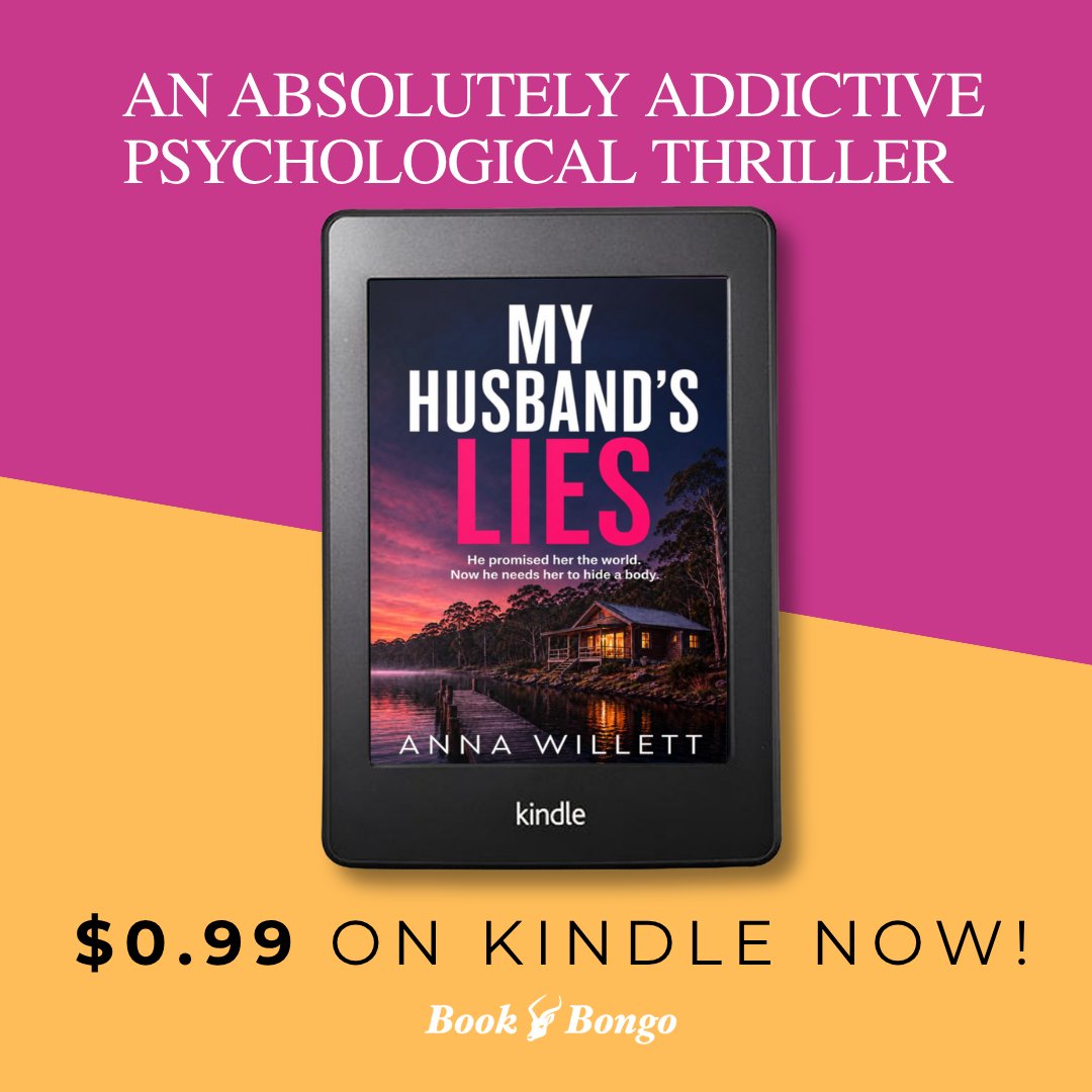 BookBongo's tweet photo. Just $0.99 on Kindle now! 👏🔥
MY HUSBAND’S LIES: an absolutely addictive psychological thriller with a shocking twist by Anna Willett
UK: https://t.co/ElddHfF6EO
US: https://t.co/N0DrwkOwbs
#psychologicalthriller #thrillerbooks #husbandandwife #99cents #readers #ebooks https://t.co/ZBZ6DRLwF5